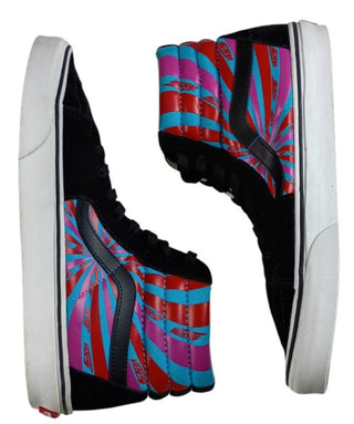 Vans Men’s Sk8-Hi Retro Mart Suede Canvas Sneakers Black purple Size 9.5