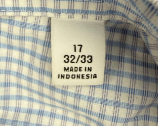 Calvin Klein Men's Long Sleeve Checkered Shirt size 17 32/33