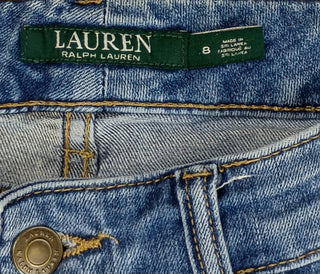 Polo Ralph Lauren Women’s Mid Rise Skinny Blue Denim Jeans Size 8