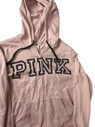 PINK Perfect Full-Zip Hoodie — Rose Pink Women’s Medium