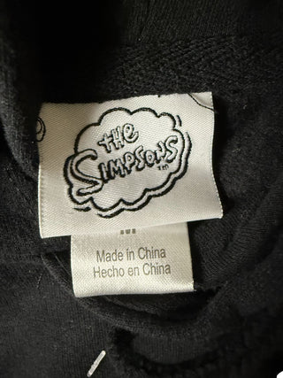 W The Simpsons Black Pullover Hoodie Womens Size M