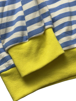 Earneo Oversized Color-Block Striped Y2K Sweatshirt Women’s Large