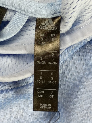 Adidas Sweatshirt Logo Hoodie Sweatshirt Pastel Light Blue Women’s Small