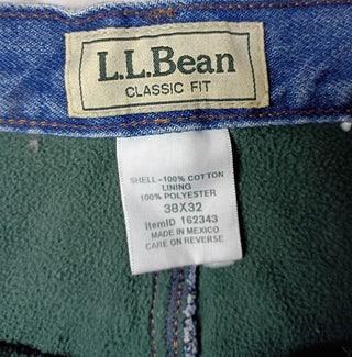 L.L. Bean Jeans Men’s Size 38 Classic Fit Straight Blue Denim Pants