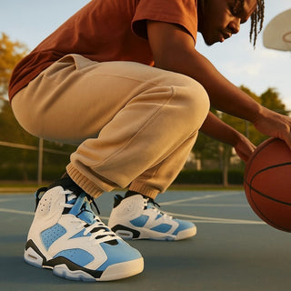 Air Jordan 6 Retro UNC Home Mens Size 9.5 Running Shoes CT8529 410