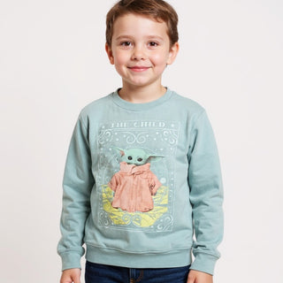 Star Wars Mandalorian The Child Baby Yoda Green Graphic Sweatshirt Size XS