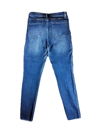 STS Blue Emma Ankle Skinny Jeans Women’s 29 Dark Wash Faded Whisker Low Rise