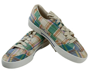 Polo Ralph Lauren Brisbane Plaid Low Top Sneakers Women’s Size 9B 00001629 L10