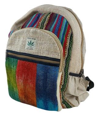 Pure Hemp Women’s Shoulder Bag THC-Free Eco Travel School Backpack Boho Style