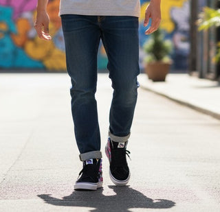 Vans Men’s Sk8-Hi Retro Mart Suede Canvas Sneakers Black purple Size 9.5