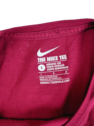 The Nike Tee Short Sleeves Round Neck T-Shirt Red Men's Size L