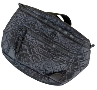 Joan & David Women’s Messenger Shoulder Bag Black Faux Leather Crossbody Purse