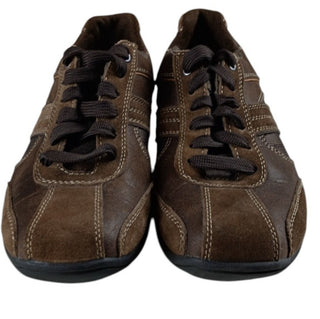 Perry Ellis Men’s Blake Brown Leather Casual Lace-Up Shoes Size 7