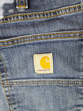 Carhartt Blue Denim Jeans Relaxed Fit Straight Leg Men’s Size 36x32