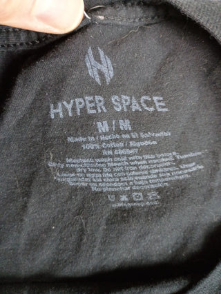 Hyper Space Nasa Short Sleeves Round Neck T-Shirt Black Men's Size M