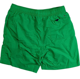 Tommy Hilfiger Men’s Swim Trunks Green Logo Lined Shorts Size Large