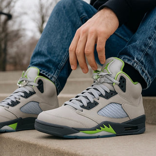 Jordan 5 Retro Green Bean Mens Size 10.5 Basketball Shoes DM9014003