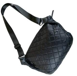 Joan & David Women’s Messenger Shoulder Bag Black Faux Leather Crossbody Purse