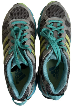 W adidas Thrasher TR Teal Blue Gray Womens Size 6.5 Running Shoes G48157