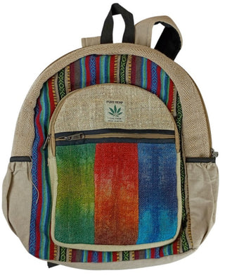 Pure Hemp Women’s Shoulder Bag THC-Free Eco Travel School Backpack Boho Style