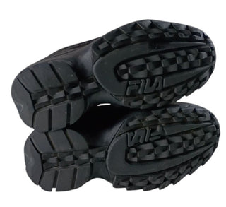 FILA Disruptor II Wedge Women’s Black Platform Sneakers Size 7