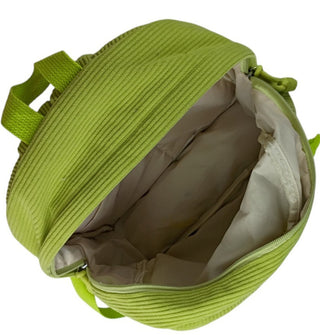 Dahuamao Casual Shoulder Corduroy Backpack Women’s Student Fashion Bag Green