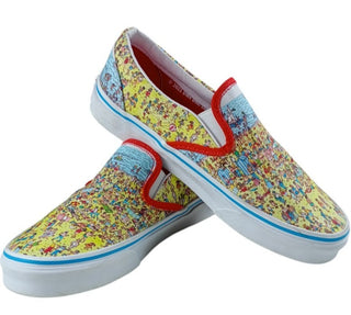 Vans x Where’s Waldo Classic Slip-On “Find Steve” — Women’s 8 / Men’s 6.5