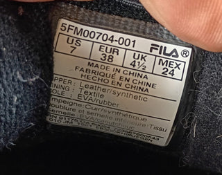 FILA Disruptor II Wedge Women’s Black Platform Sneakers Size 7