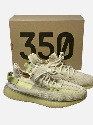 Yeezy Boost 350 V2 Flax light brown fashion sneakers Mens size 10