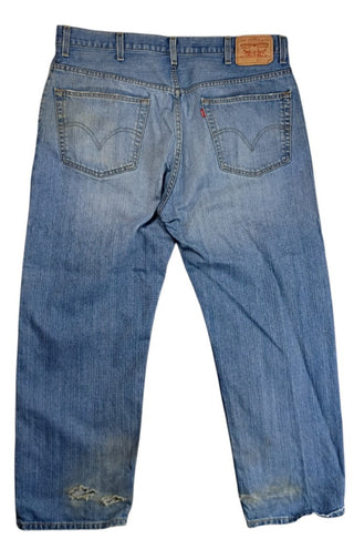 Levi’s 559 Loose Straight Jeans Men’s 40x32 Blue Denim Faded Whiskers