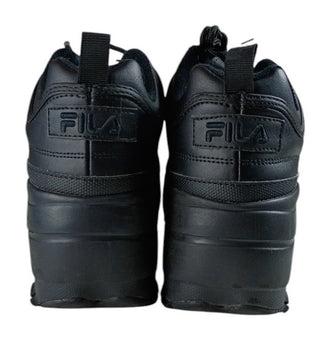 FILA Disruptor II Wedge Women’s Black Platform Sneakers Size 7