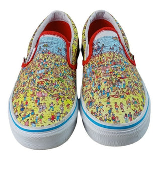 Vans x Where’s Waldo Classic Slip-On “Find Steve” — Women’s 8 / Men’s 6.5