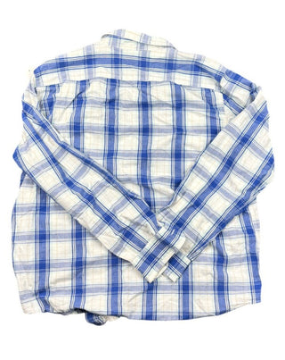 Levi’s Men’s Plaid Button-Down Shirt Blue White Check XL Standard Fit
