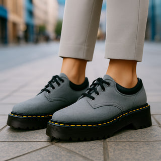Dr. Martens 8053 Ben Suede Washed Denim Casual Shoes Unisex Size 5 Mens