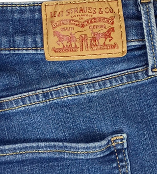 Levi’s Strauss & Co. Women’s Mid Rise Skinny Blue Jeans Size 12 Blue Denim