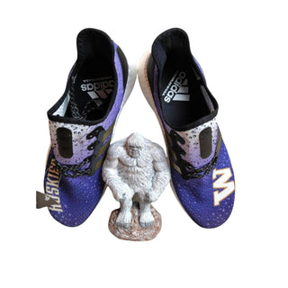 Adidas Men's Purple and Gold Trainers